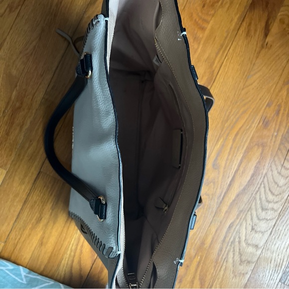 COACH tote north-south pebbled leather color block - Picture 10 of 14